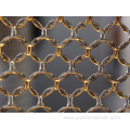 golden decorative mesh curtain